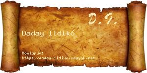 Daday Ildikó névjegykártya